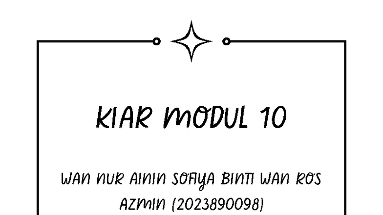 KIAR Modul 10: Study Notes for 2023 Course (2023890098) - Studocu