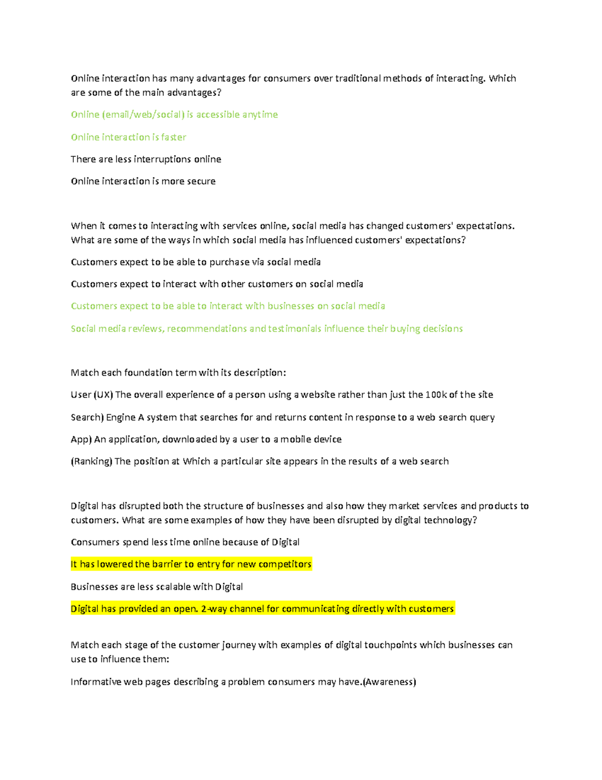 DMI Final Exam Notes: Key Concepts for DMI Quiz Success - Studocu