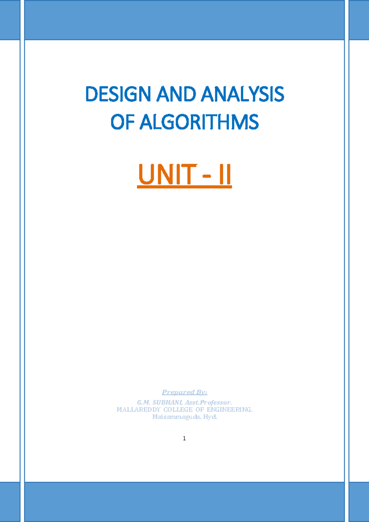 DAA Unit 2: Disjoint Sets, Backtracking, and Graph Coloring Concepts ...