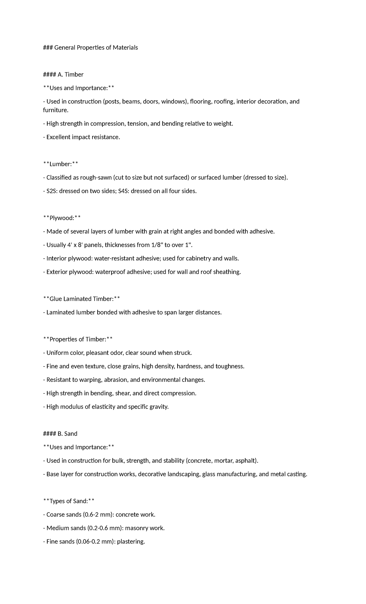 CMT 101 Lecture Notes: General Properties of Materials Overview - Studocu