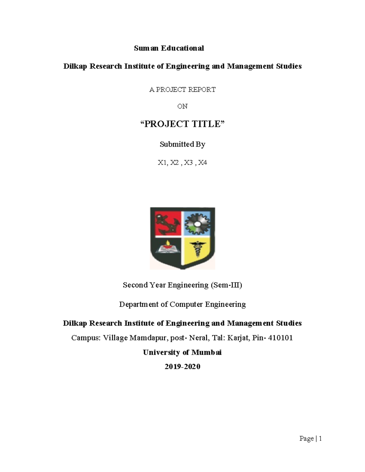 Project Report on Engineering Project - S.E. Computer Engineering - Studocu