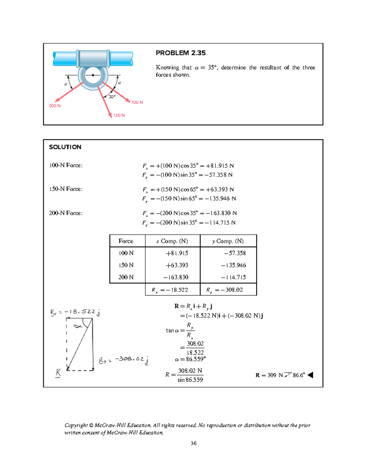 95 HW 1 S20 - Engineering Mechanics - ####### Copyright © McGraw-Hill ...