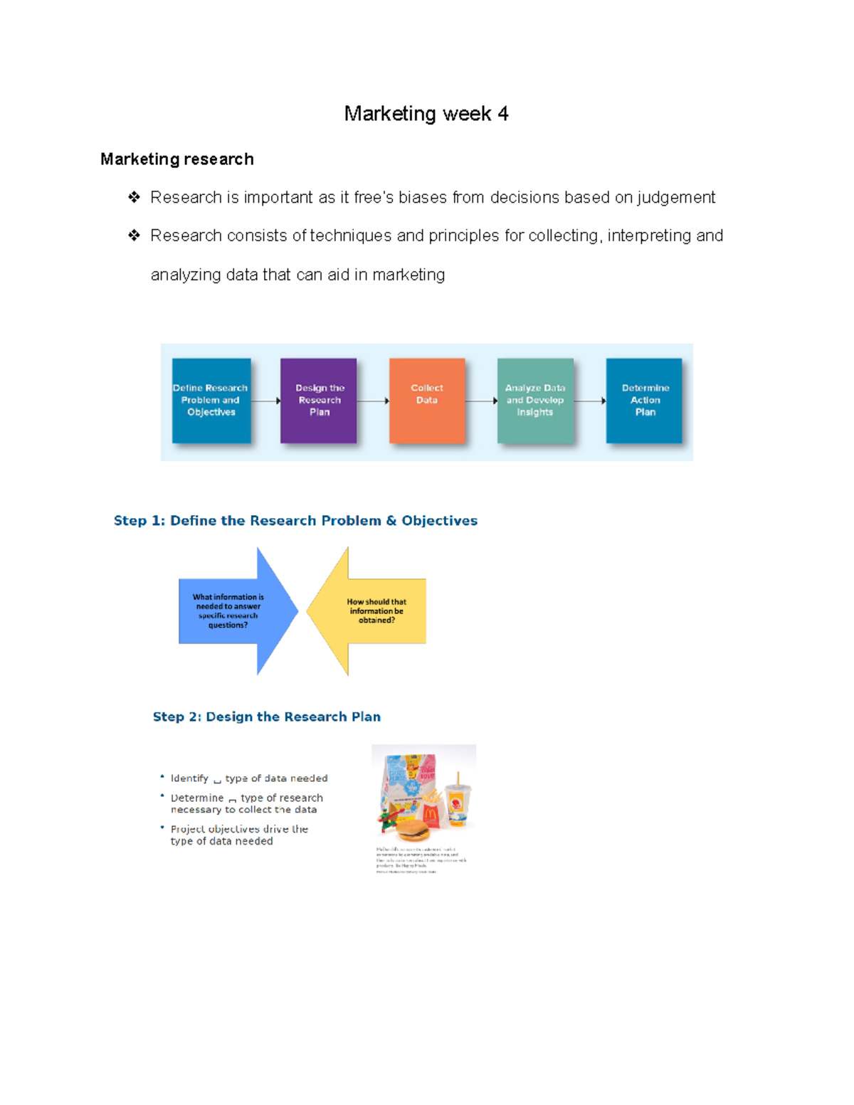 Marketing Research Insights and Techniques - Week 4 Notes - Marketing ...