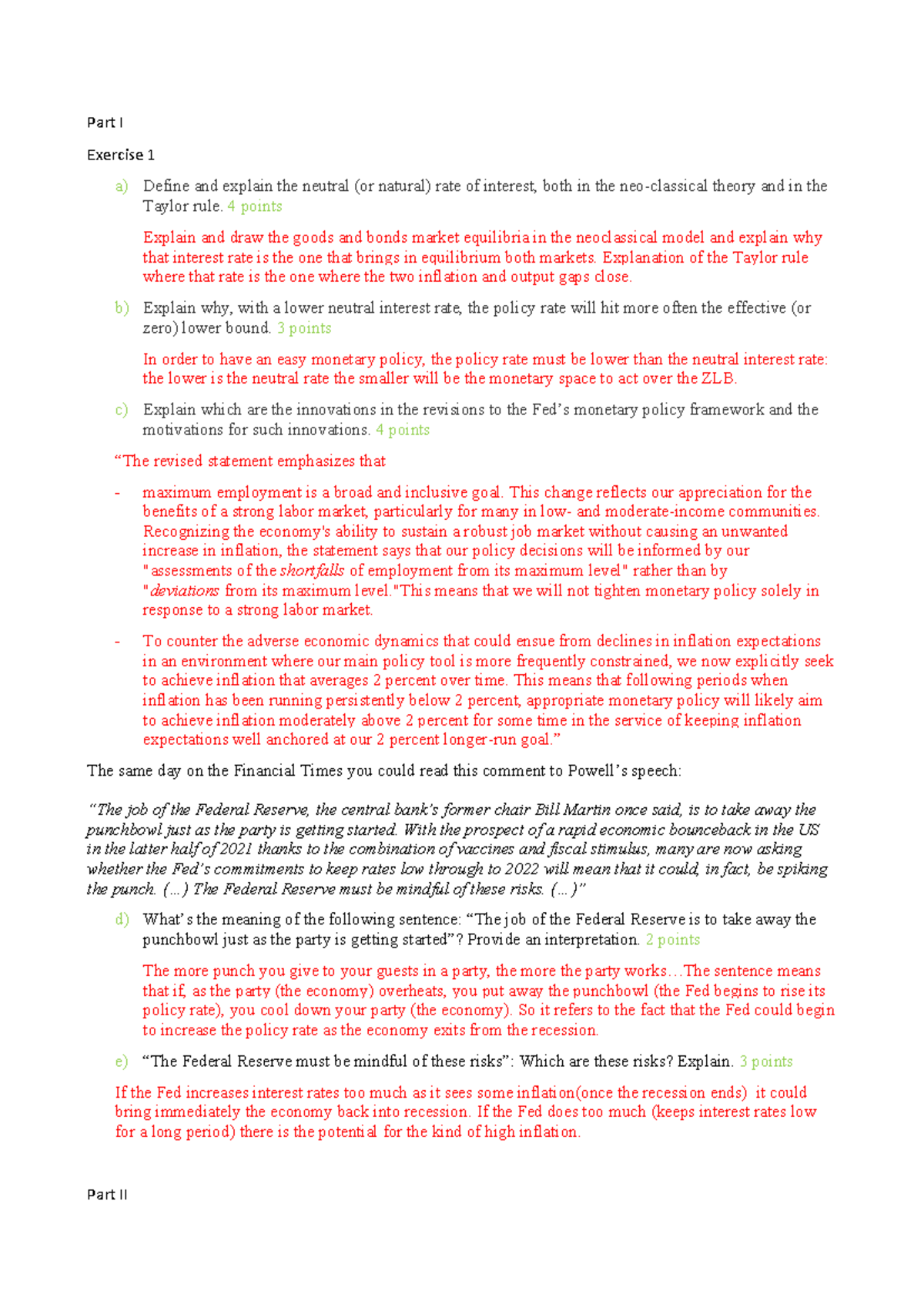 Monetary Policy Framework & Neutral Interest Rate Analysis (ECO 101 ...