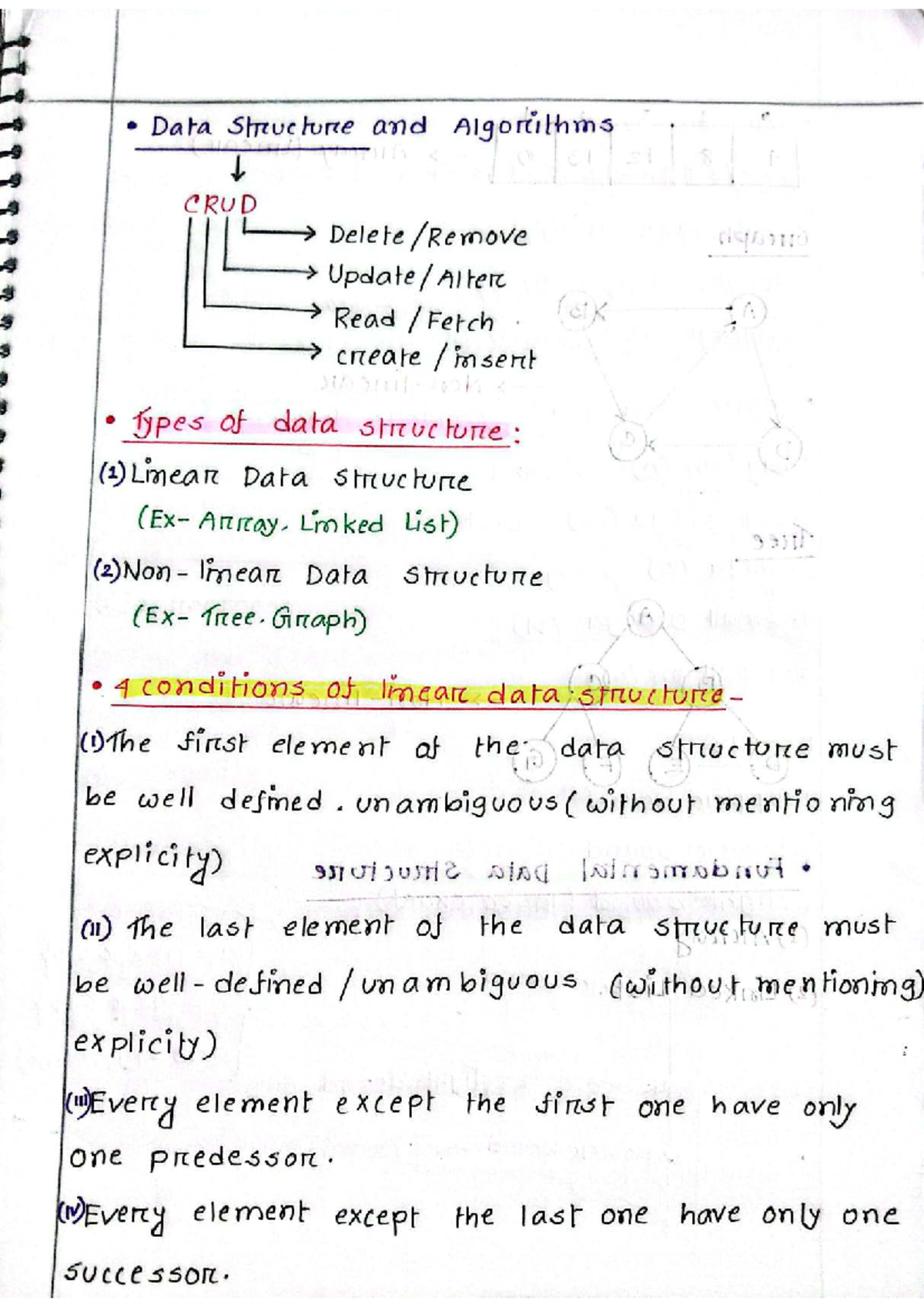 DSA (I) Midterm Notes on Data Structures & Algorithms - Studocu