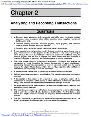 Solution Manual Financial Accounting 4e by Wild 04 chapter - To ...