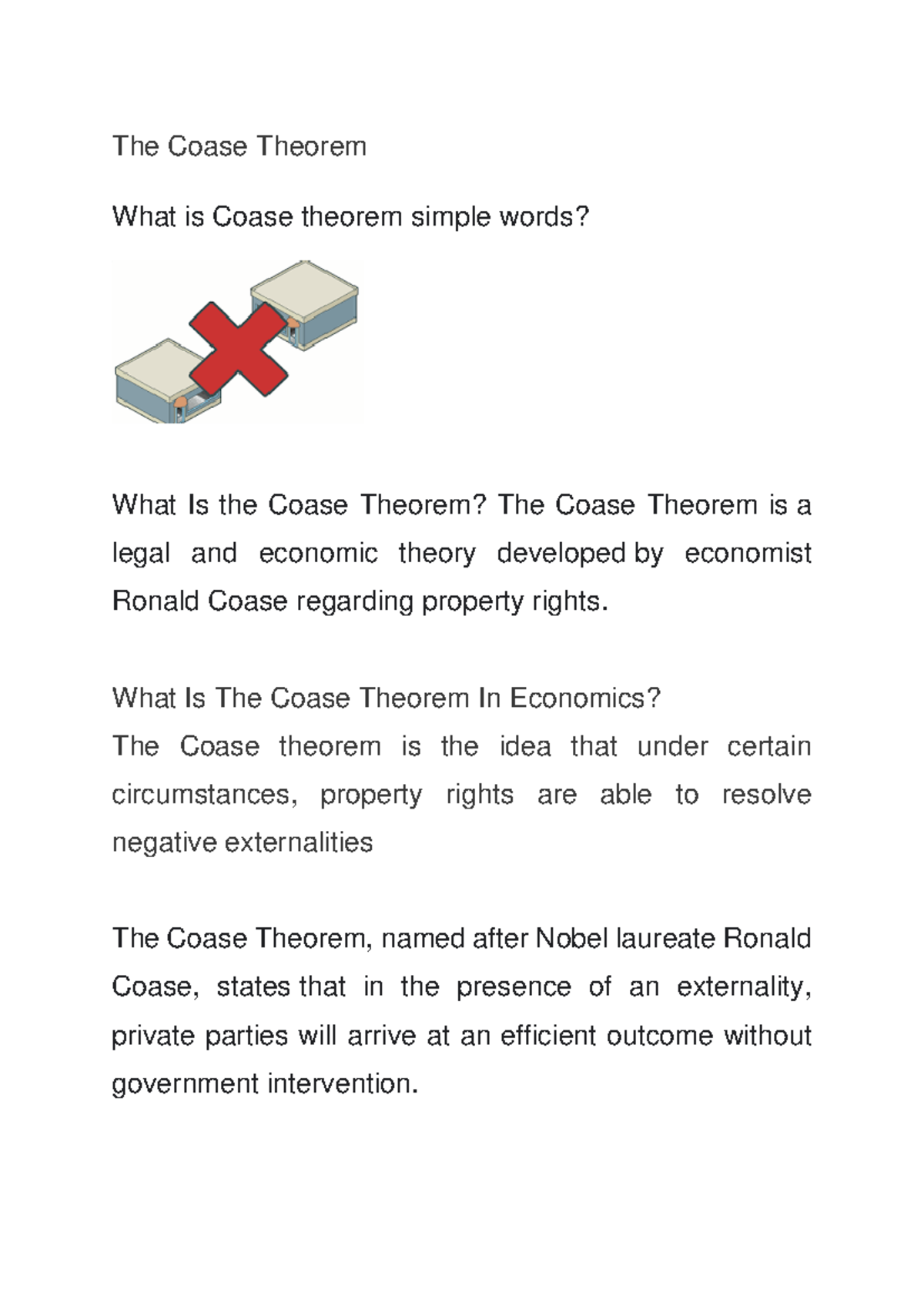 18.1 Coase Theorem - Comprehensive Study Notes on Property Rights - Studocu