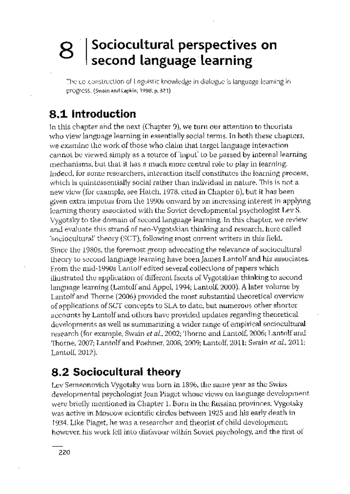 洋書 Sociocultural Theory in Second Language Amazon.com: Sociocultural Theory and the Teaching of Second