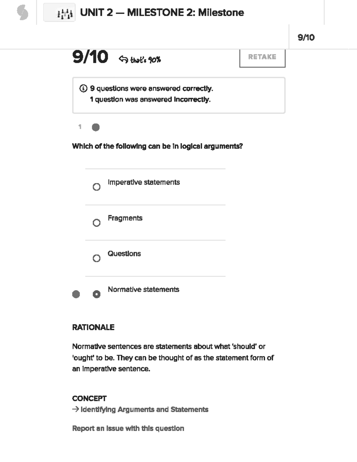 Critical Thinking UNIT 2 MILESTONE 2: Argument Analysis & Rationale ...