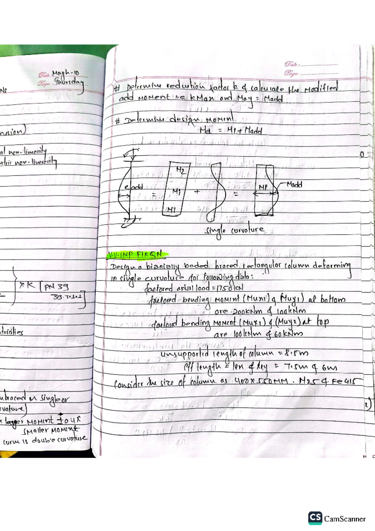 Design of Slender Rectangular Columns: Analysis & Reinforcement (CIV ...