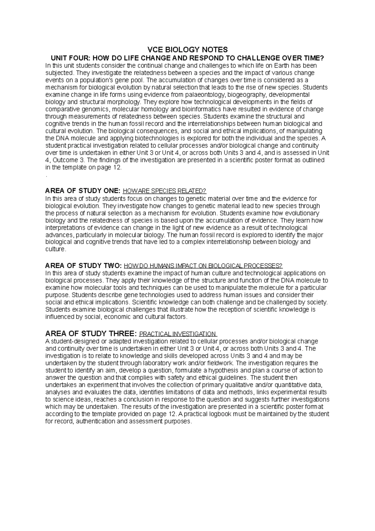 Biology 2024 Unit 4 AOS 1: Immune Responses to Pathogens Explained ...