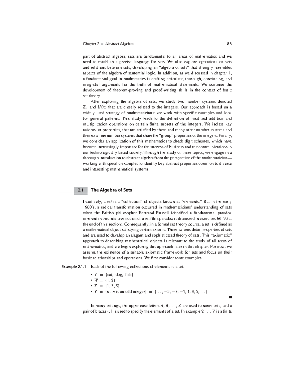 practice for Mathematics - Chapter 2 Abstract Algebra 83 part of ...