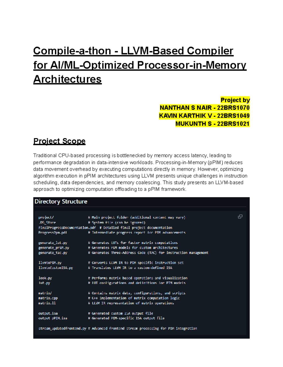 Design And Analysisof Algorithm - Compile-a-thon - LLVM-Based Compiler ...