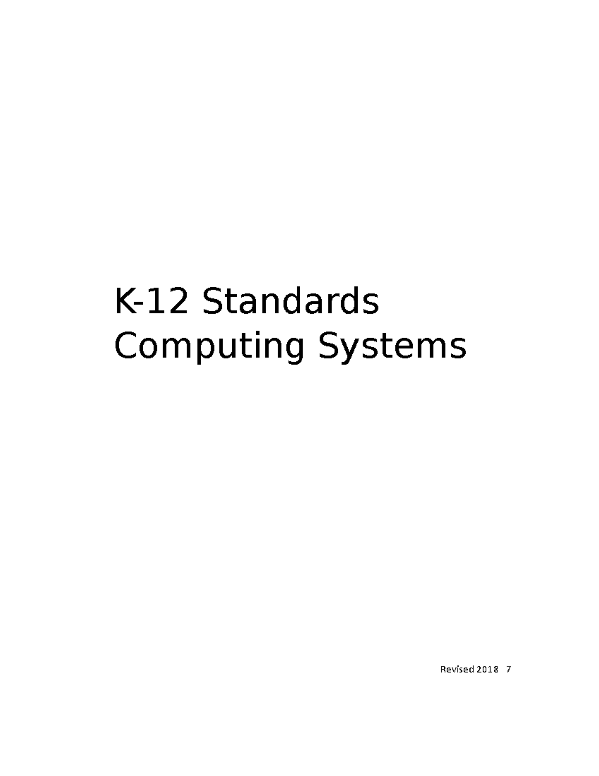 Cs-standardscomputingsystems - K-12 Standards Computing Systems Revised ...