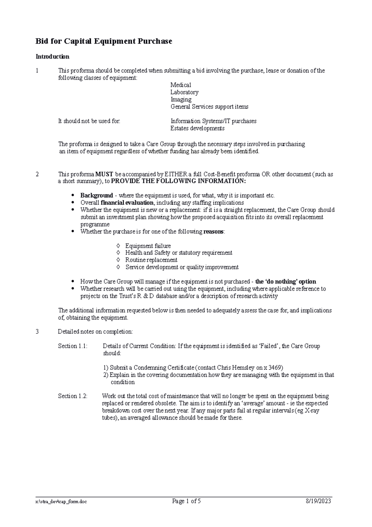 Cap form - Use it wisely. It is a good study guy on how to purchase ...
