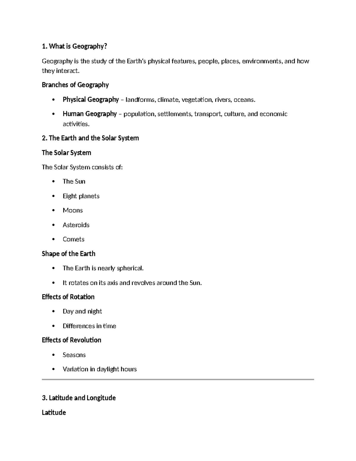 Lecture Note - Geography Overview and Key Concepts (GEO101) - Studocu