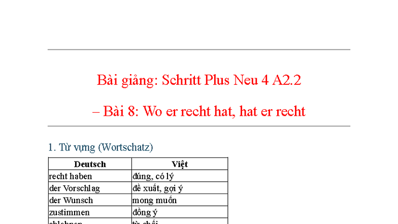 Wo Er Recht Hat Hat Er Recht