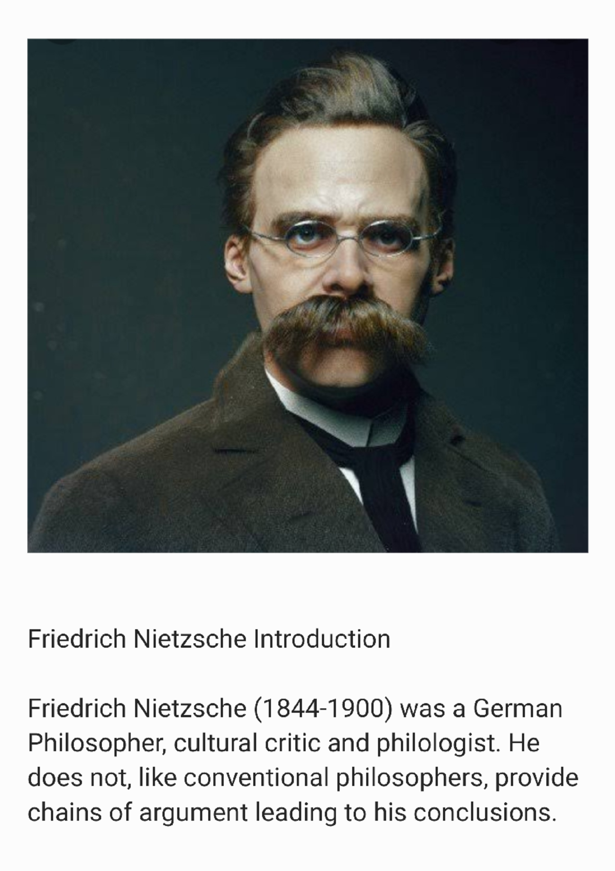 Nietzsche - Comprehensive Study Notes for Better Understanding - Studocu