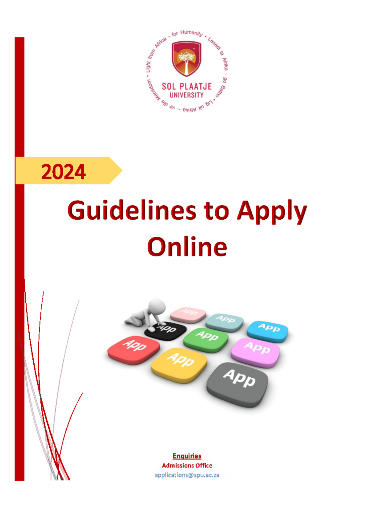 Guidelines for Online Application 2024: Admissions Process - Studocu