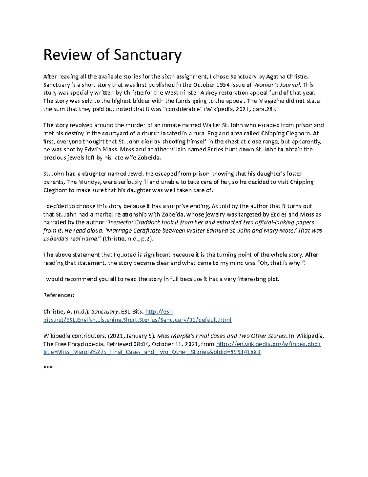 Learning Journal Unit 8: Self-Assessment and Reflection - Studocu