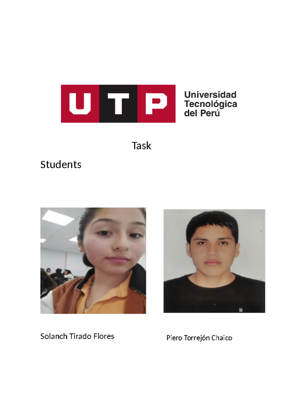 Informe de Tareas de Inglés - Solanch y Piero - Studocu