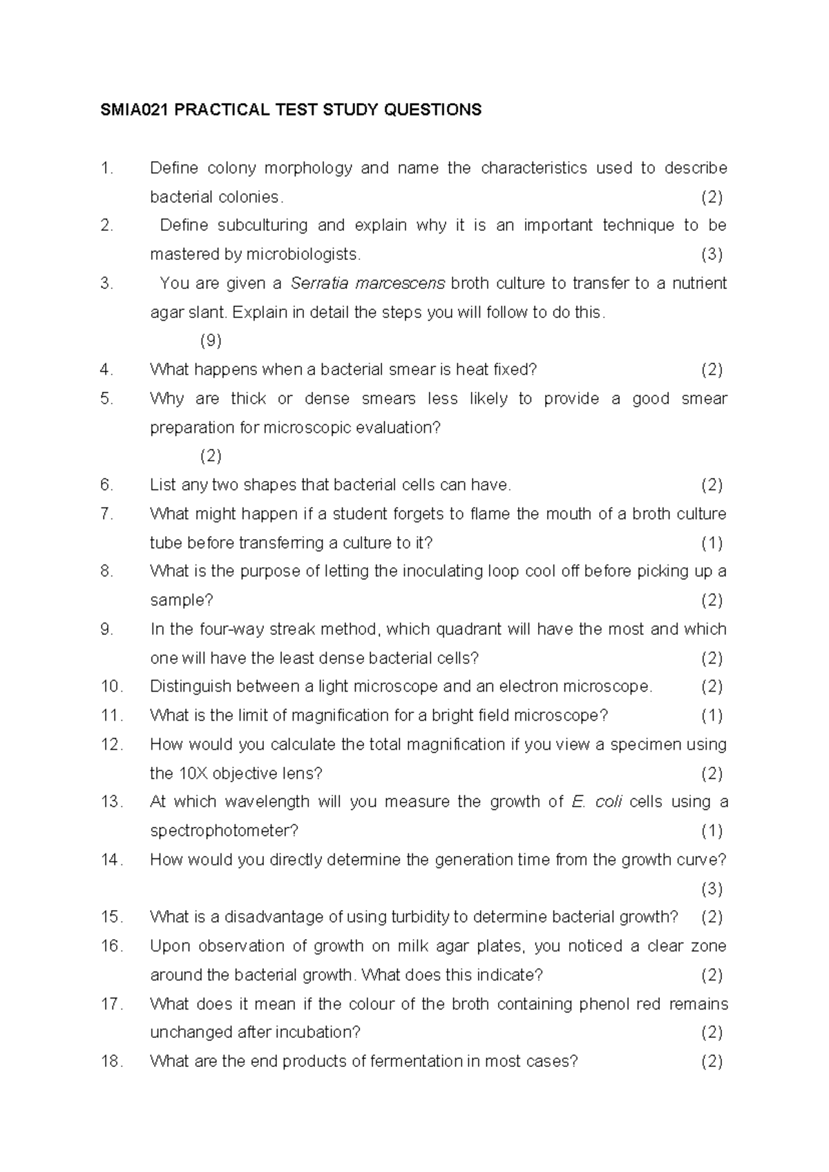 SMIA021 Practical Test Study Questions and Concepts Explained - Studocu