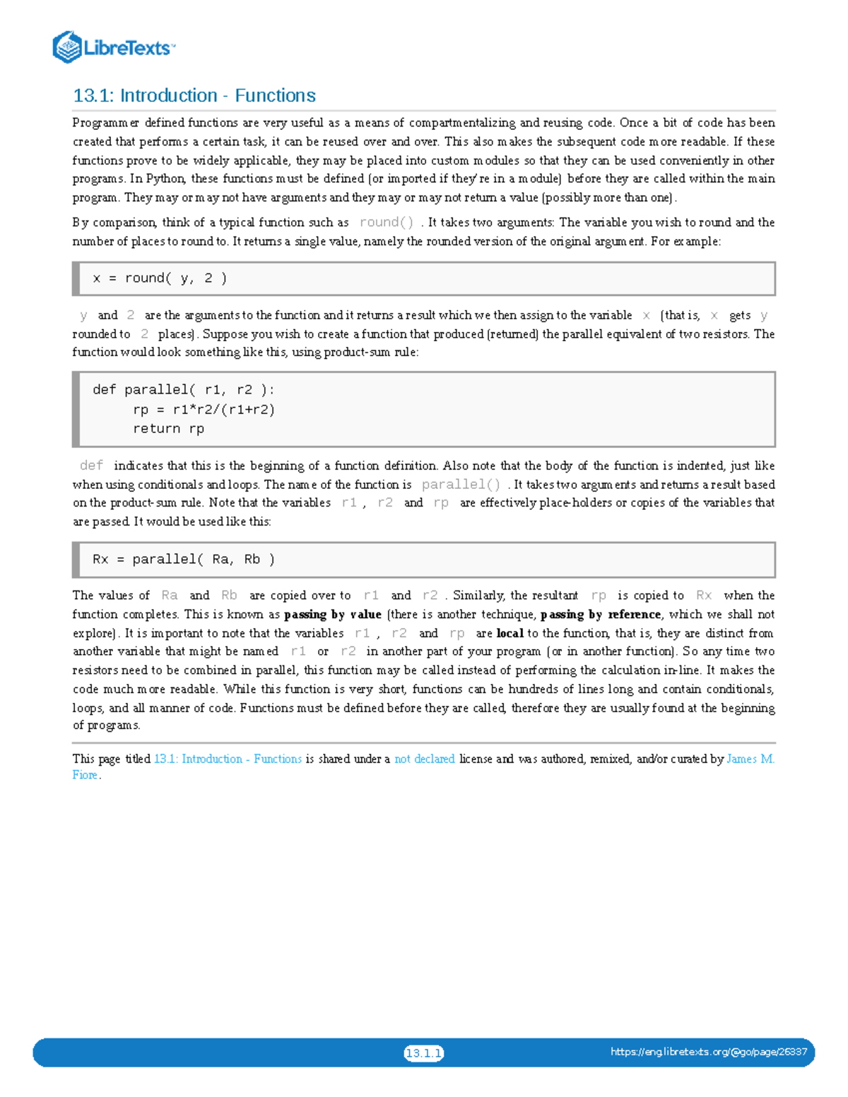 13.1: Introduction to Programmer-Defined Functions in Python - Studocu