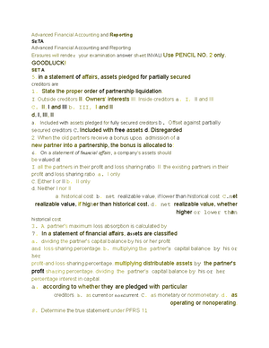 Acctg 301/302 Auditing problems : Midterm exam - BS Accountancy - Studocu