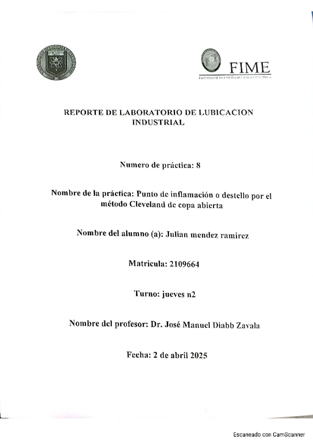 P2 Devany Castillo 2082454 319 - Lubricación Industrial - Universidad ...