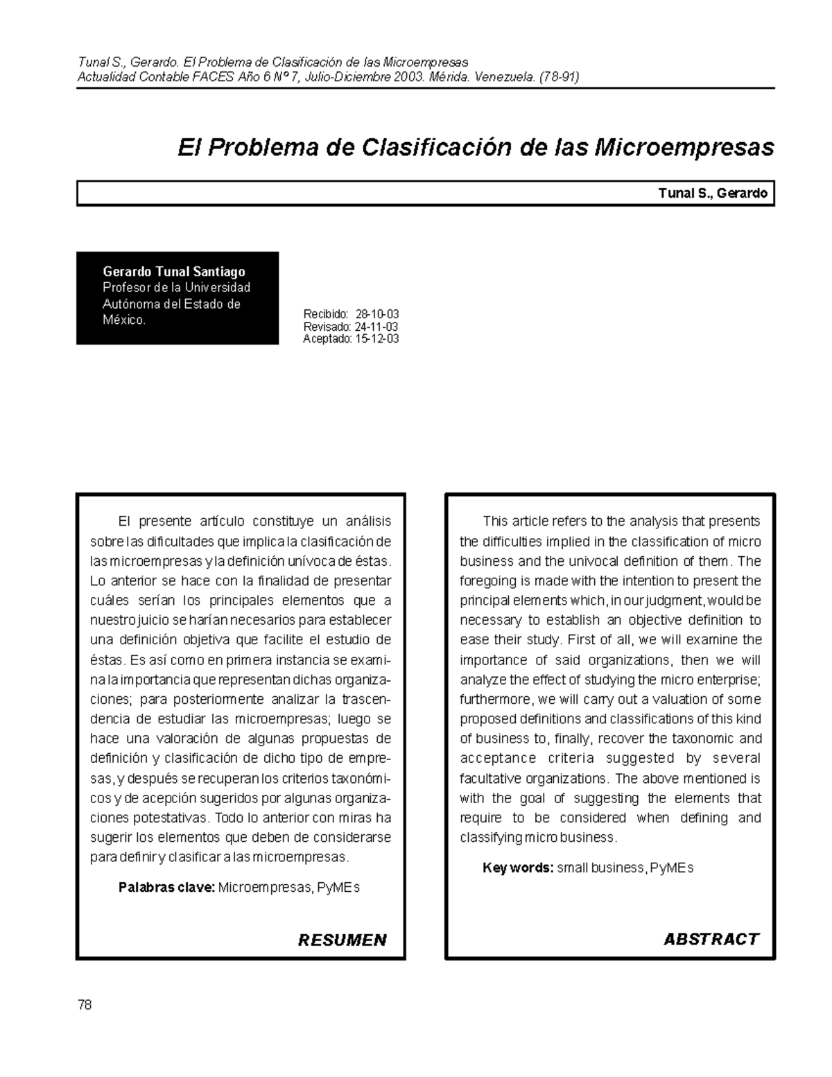 El Problema de Clasificación de las Microempresas - Actualidad Contable ...