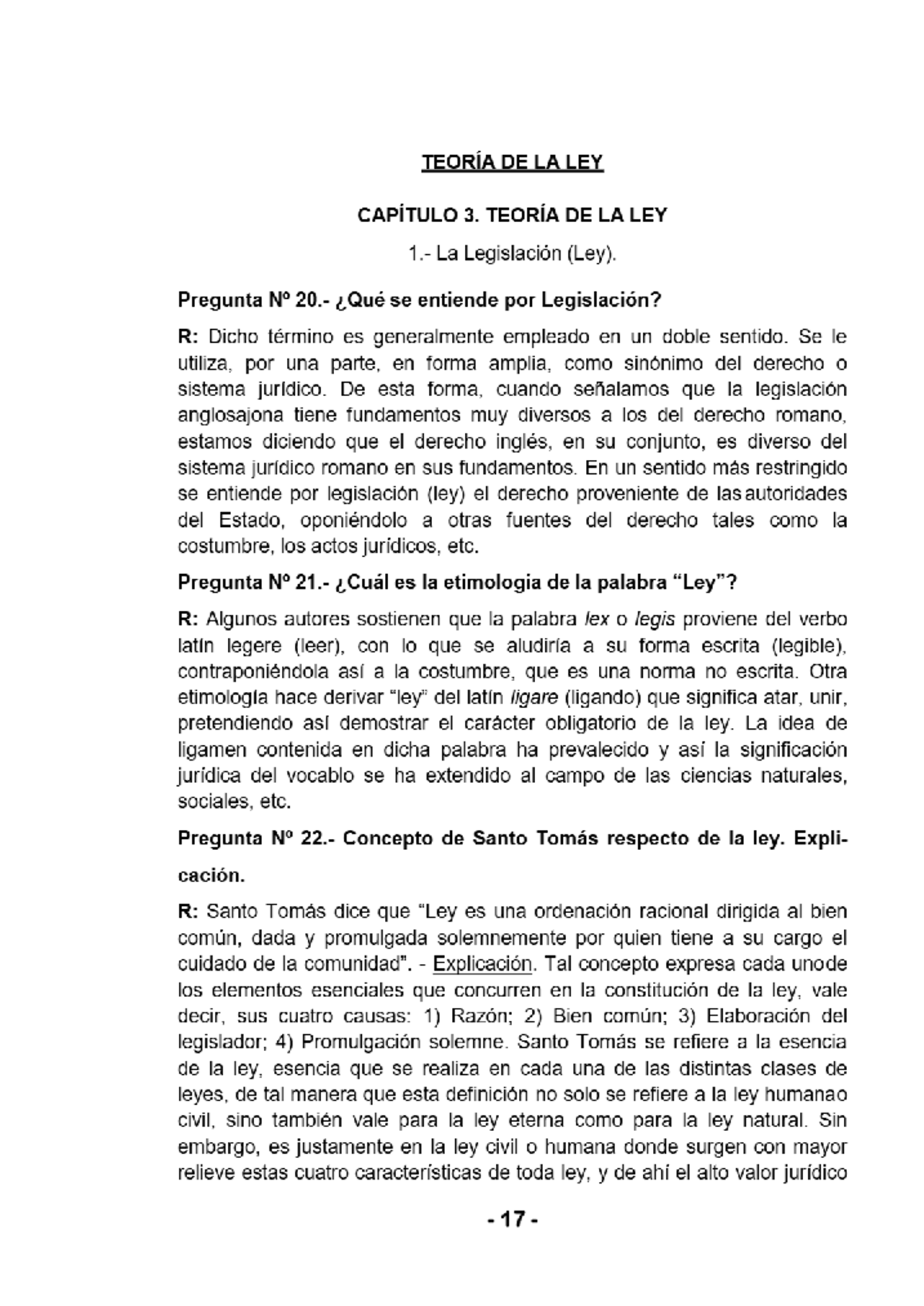 TEORÍA DE LA LEY - APUNTES CAPÍTULO 3: LEGISLACIÓN Y CONCEPTOS CLAVE ...