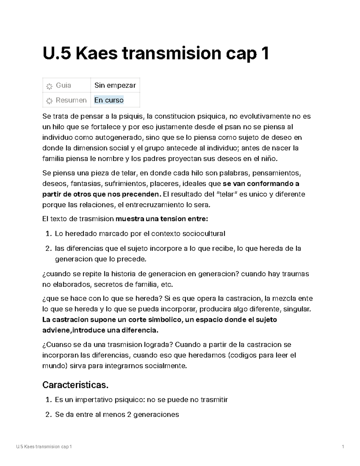 transmision kaes unidad 5 - U Kaes transmision cap 1 Guia Sin empezar ...