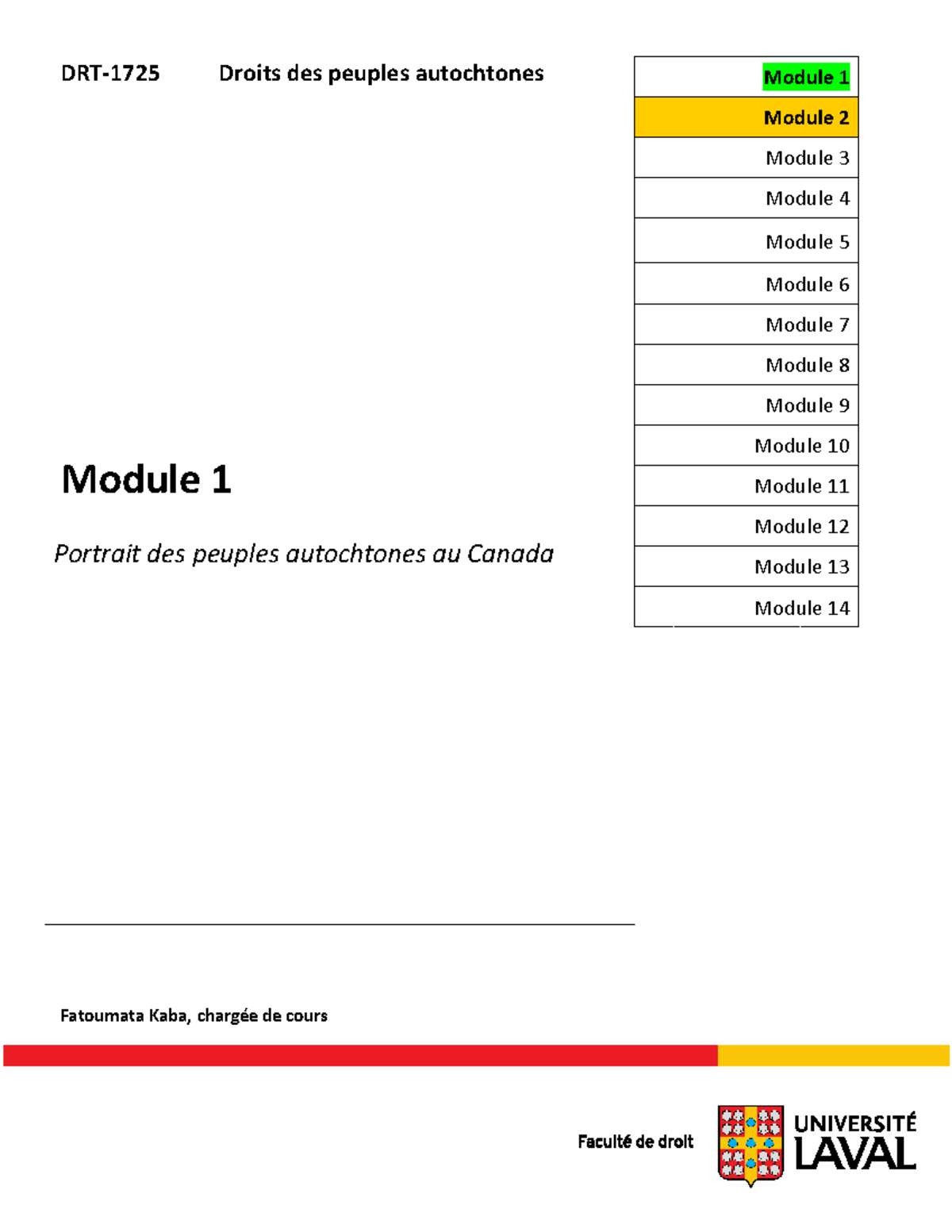 Module 1 - Introduction à la Situation des Peuples Autochtones au ...
