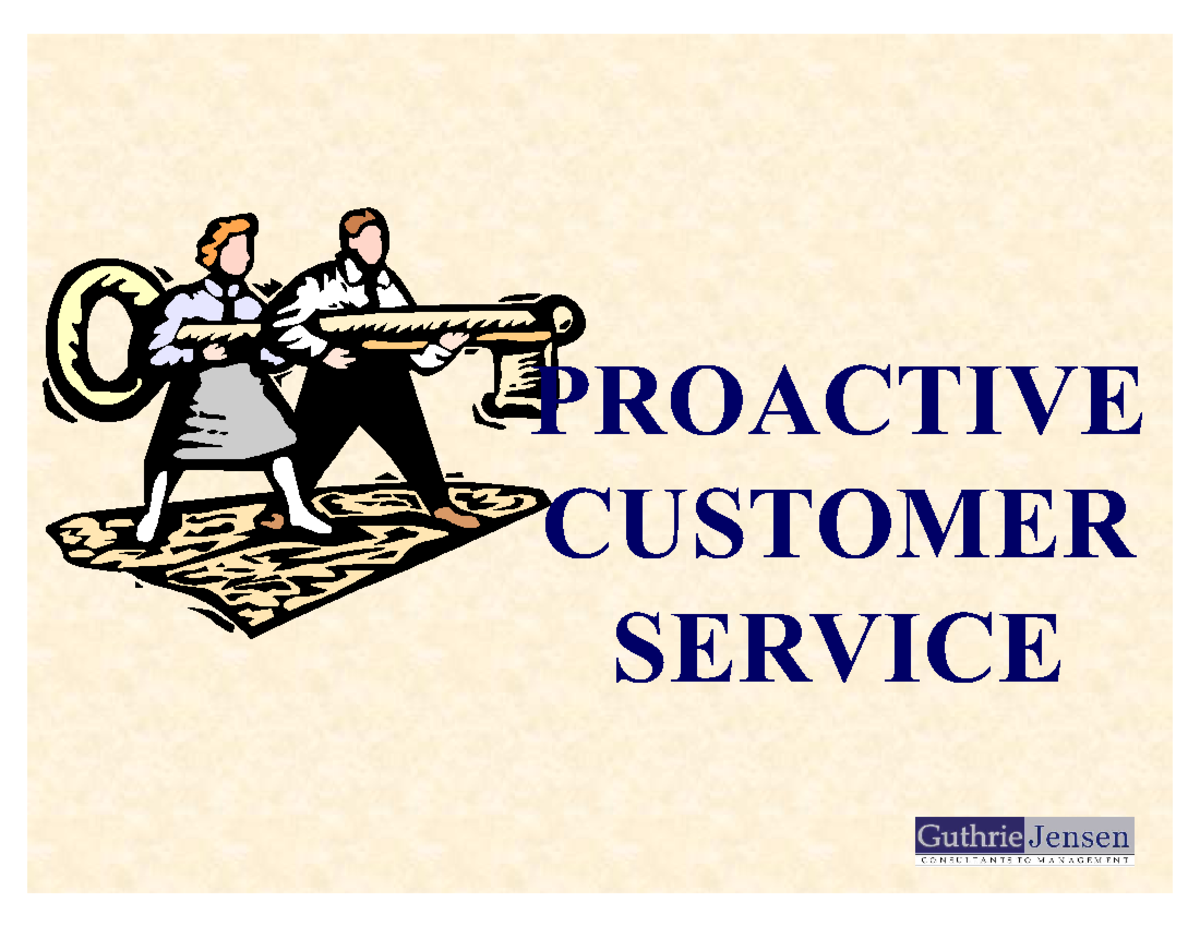 Proactive Customer Service - yeg s i g ywi i sgi ĔĖ2yĐāX i sgi e s hi ...