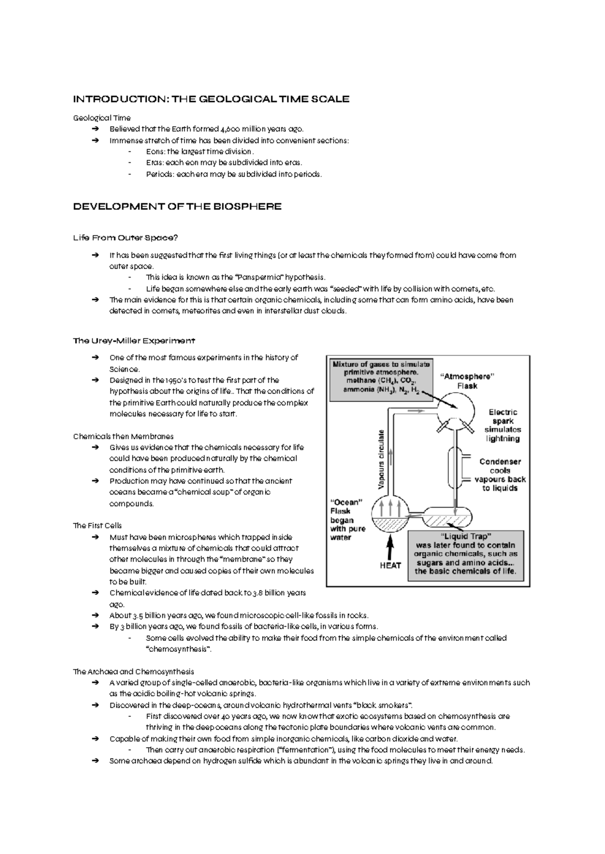 Module 5: Earth's Processes - Geological Time Scale and Life Evolution ...