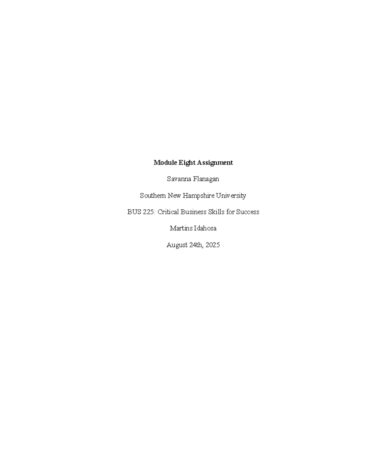 BUS 225 Module 8 Assignment: Reflecting on Industry Analysis - Studocu