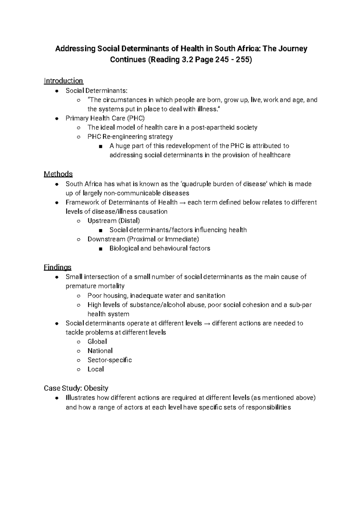 MGW Reading Notes - Addressing Social Determinants of Health in ...