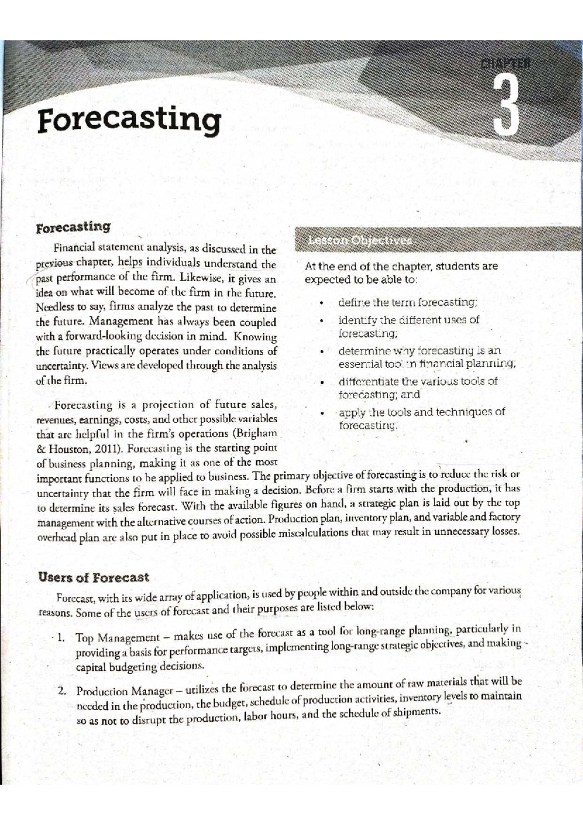 FM-Forecasting: Understanding Financial Forecasting Techniques - Studocu