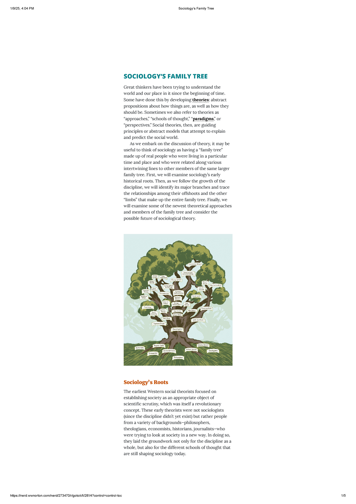 Sociology's Family Tree: Key Theorists and Their Contributions ...