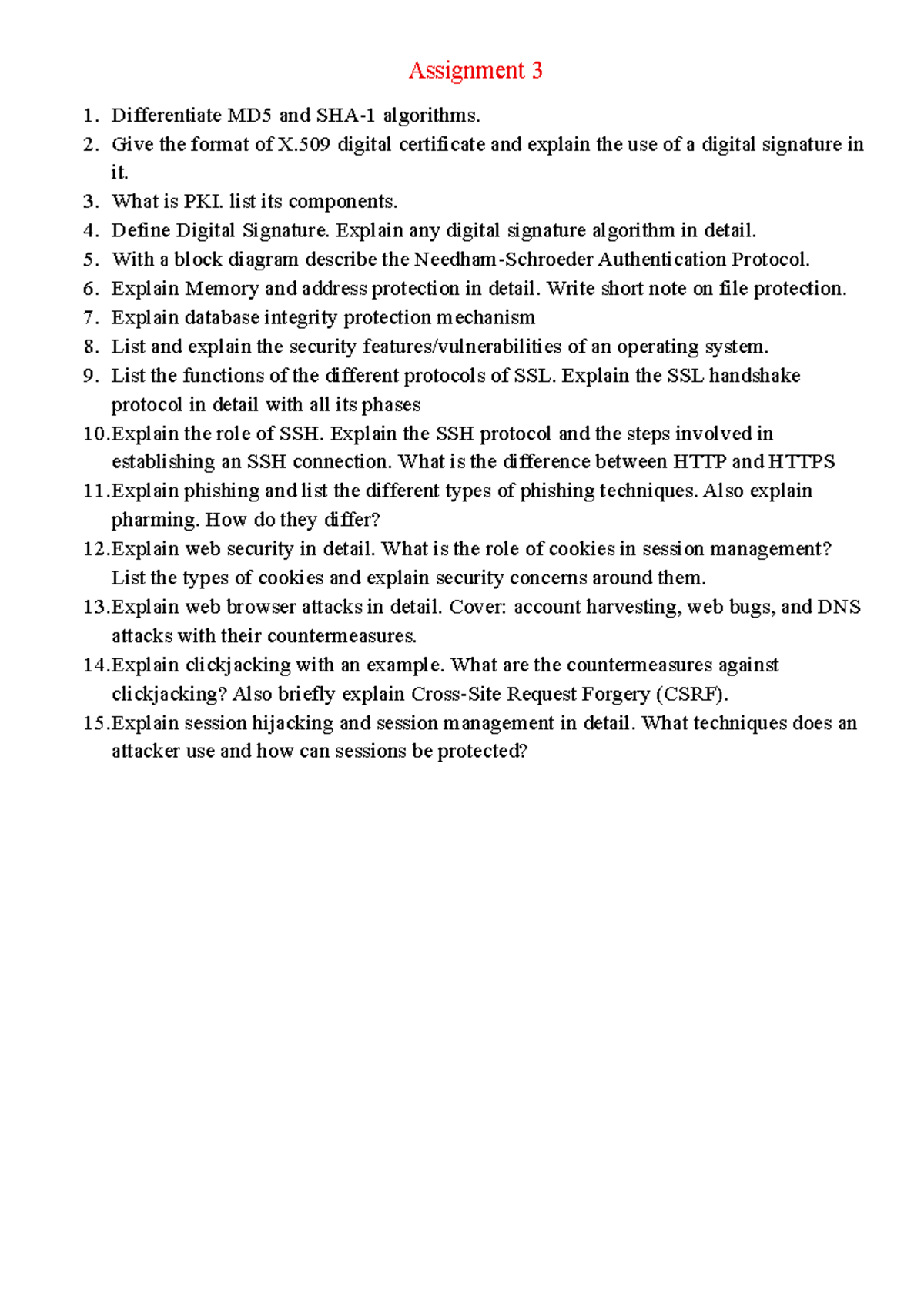 CSS Assignment 3 - Digital Security Concepts and Protocols - Studocu