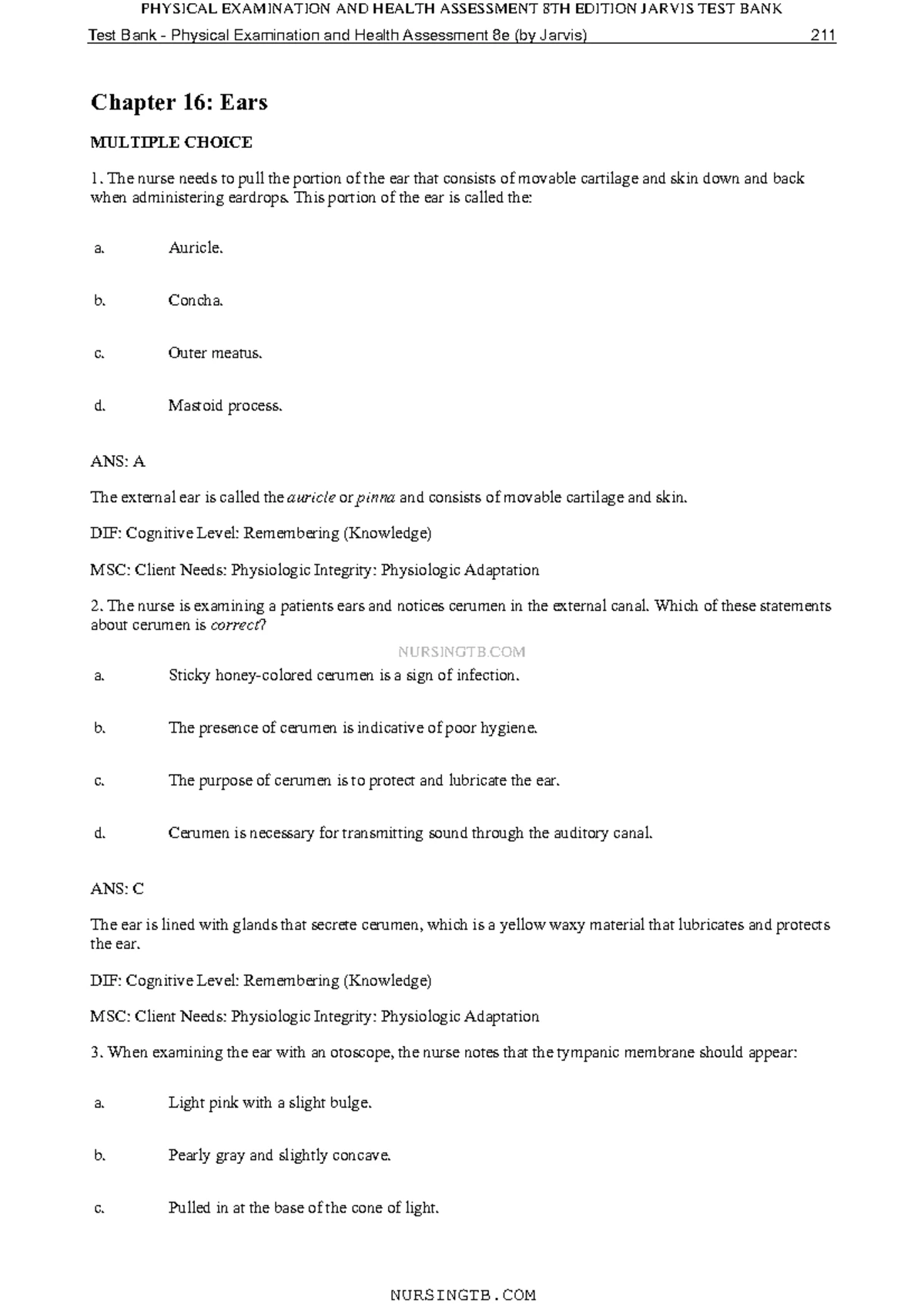 EYE AND EAR Assessment Procedure - EYE ASSESSMENT PROCEDURE RATIONALE ...