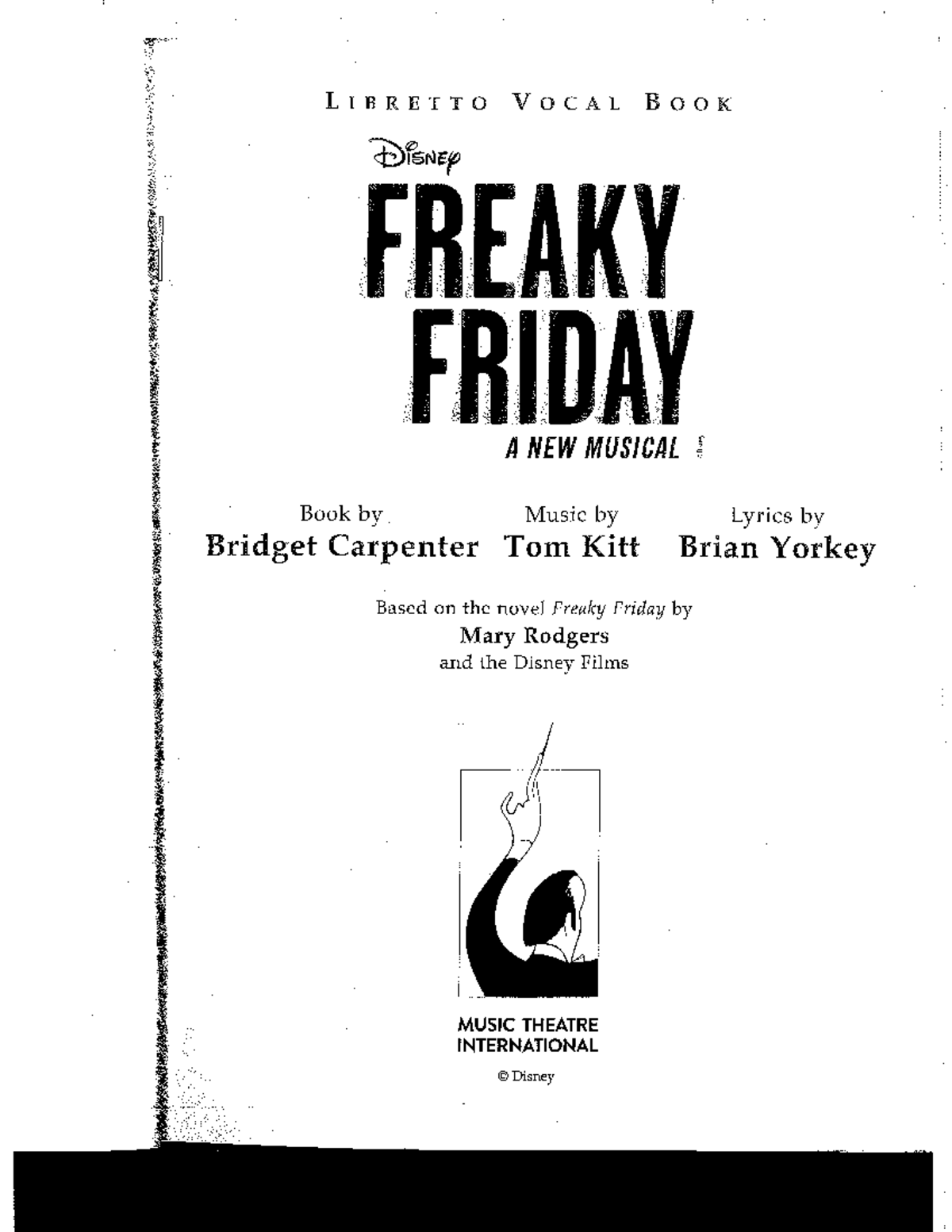 Freaky Friday Script (MUSICAL) - Book, Music & Lyrics by Carpenter ...