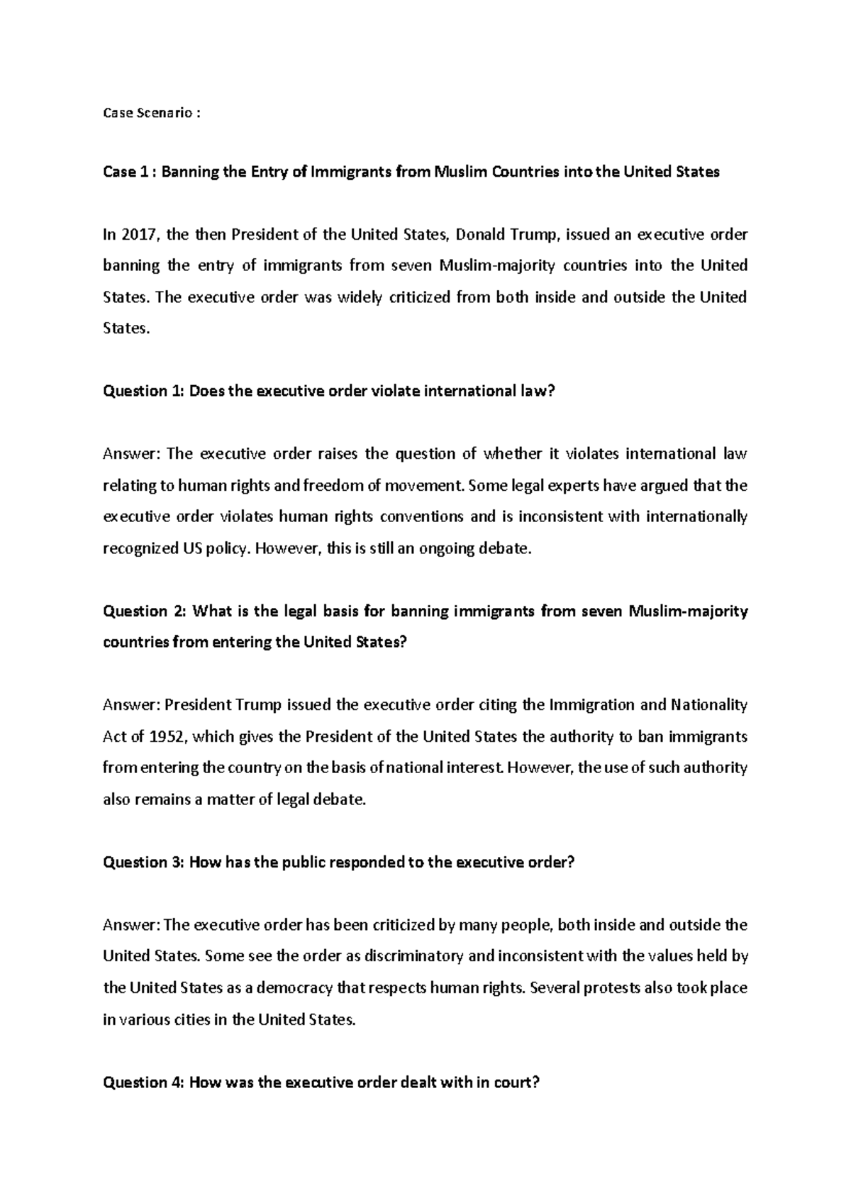 Lecture Notes_024_Case Study on U.S. Immigrant Ban & Int'l Law Issues ...