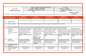 DLL Matatag English 4 Q2 W3 - MATATAG K to 10 Curriculum Weekly Lesson ...