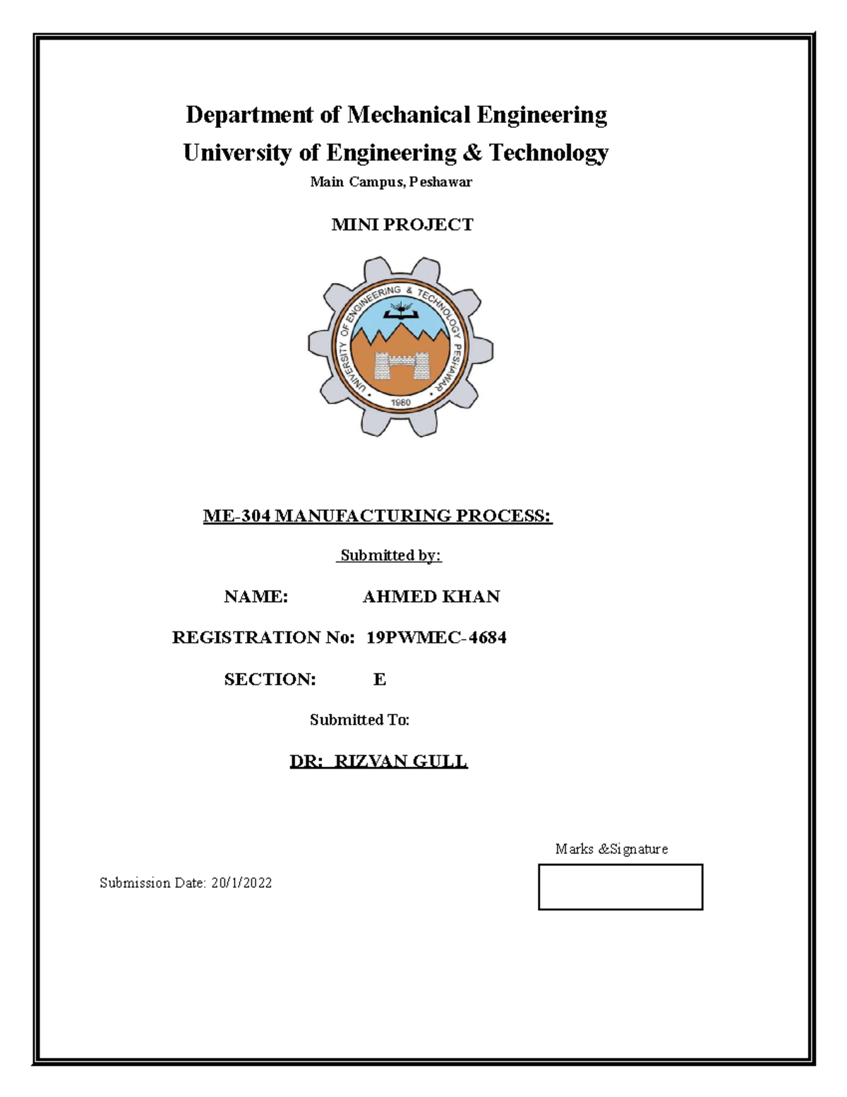 ME-304 Final Mini Project: Study of Steel Rod Manufacturing at Zia ...