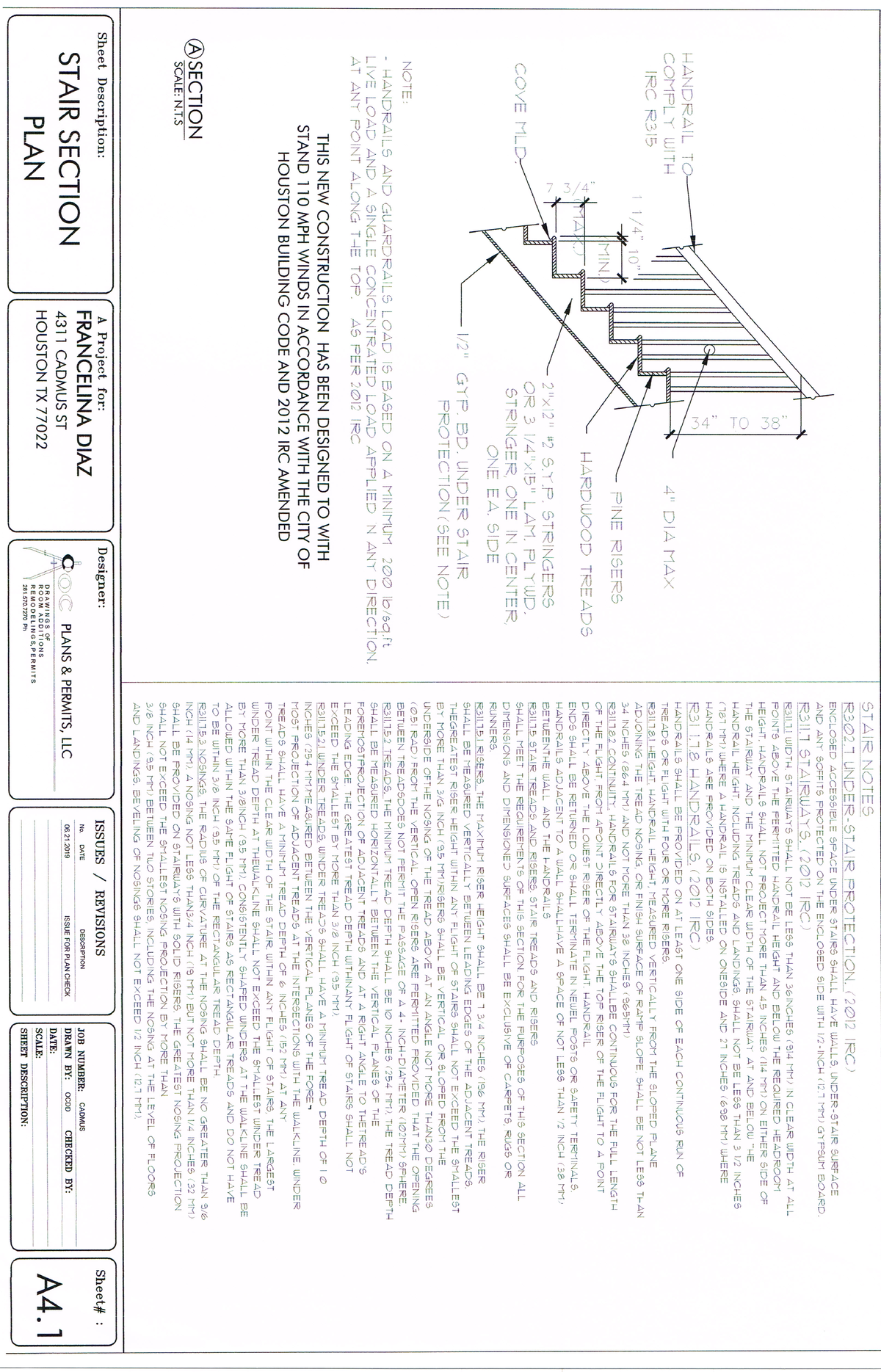 A-4 - NEW RESIDENTIAL HOME, COMPLETE PROJECT TO GET APPROVAL FROM CITY ...