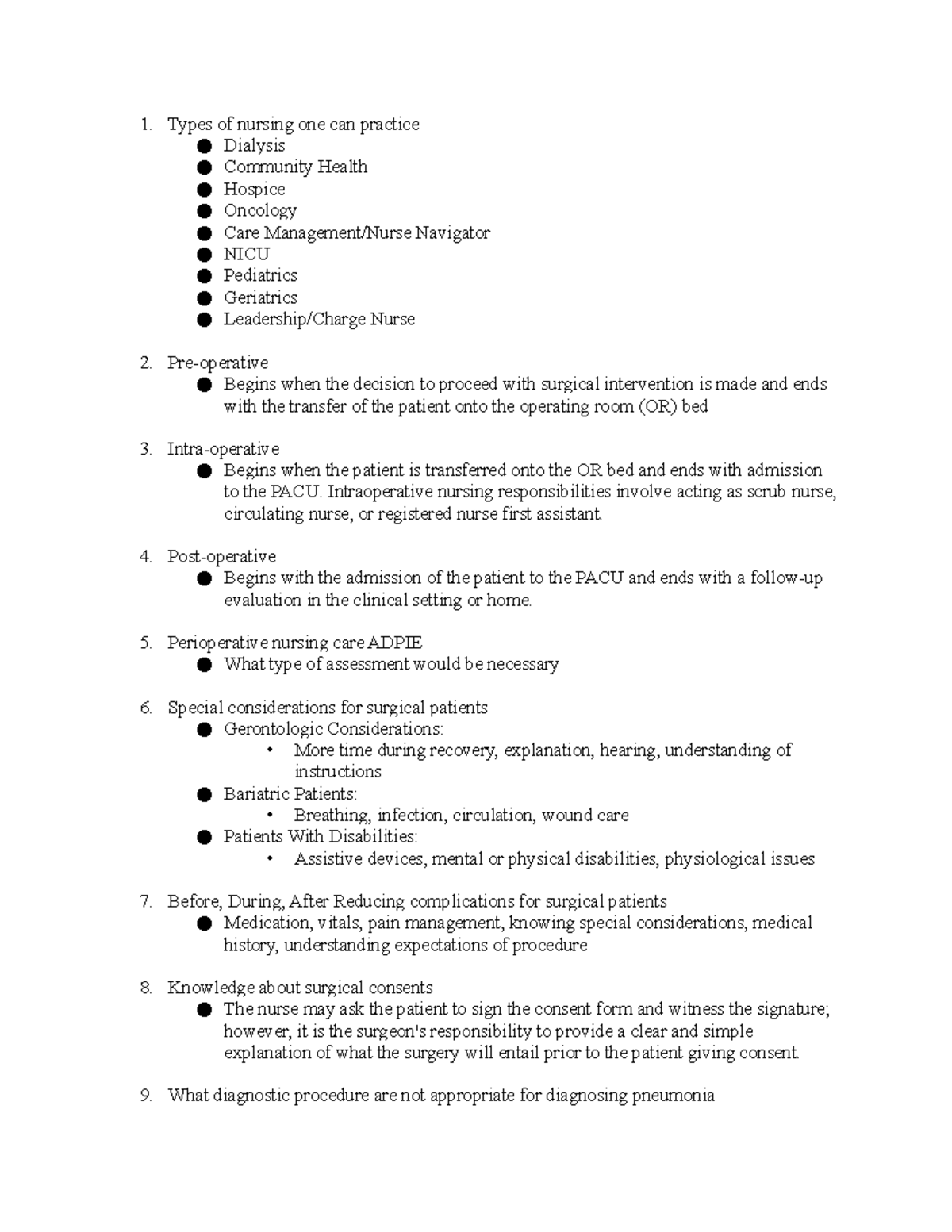 Med Surg 1 Exam 1 Blueprint Review & Answers - Studocu