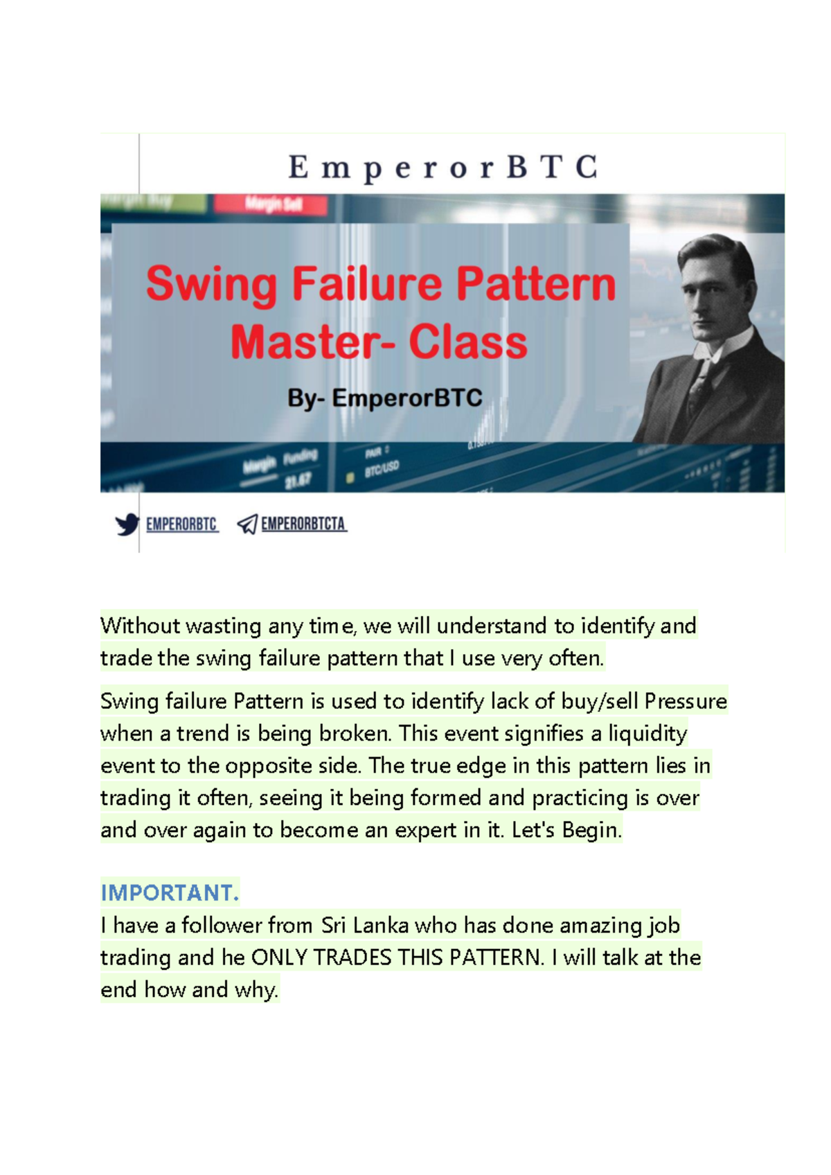 Swing Failure Pattern Trading Guide: Mastering Market Liquidity - Studocu