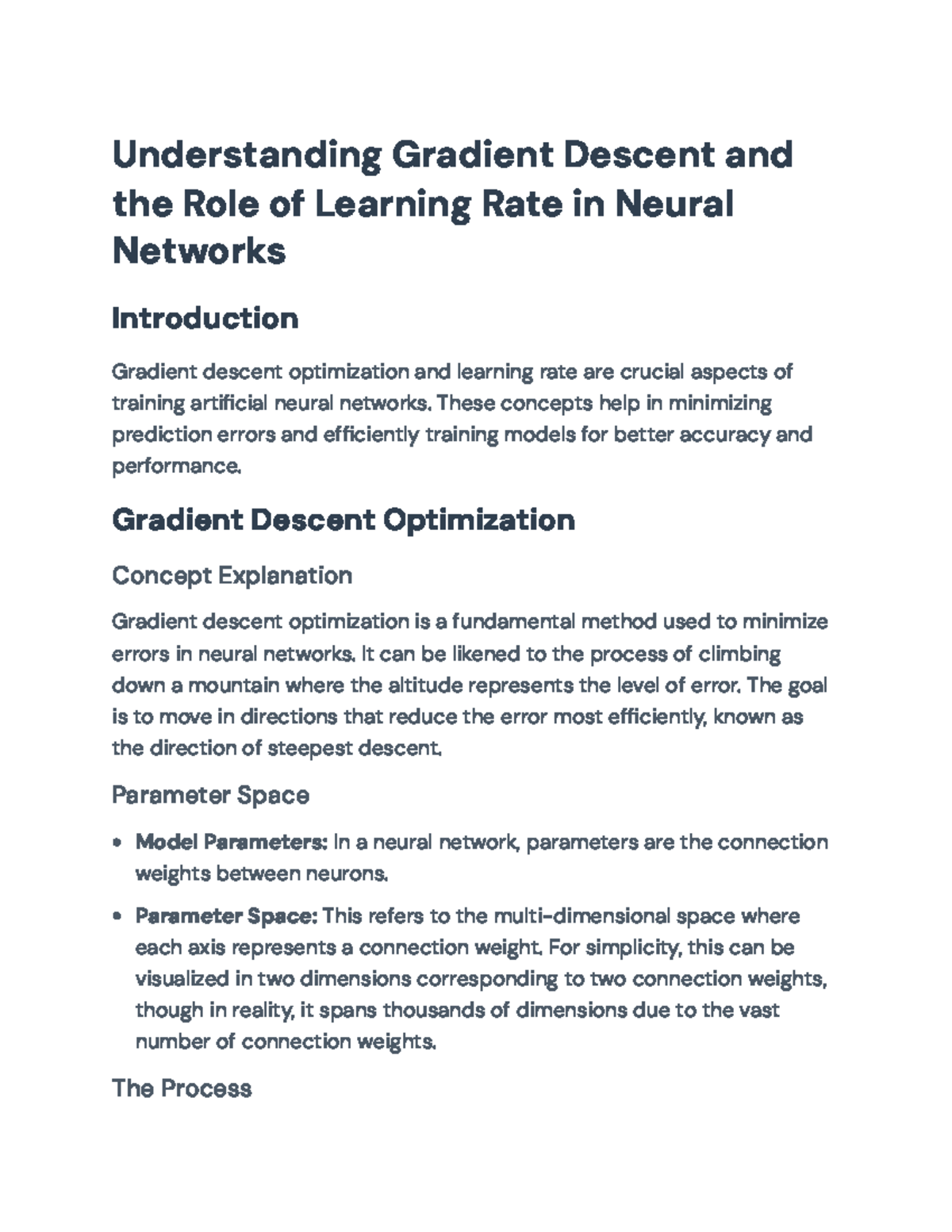 Understanding Gradient Descent & Learning Rate in Neural Networks ...