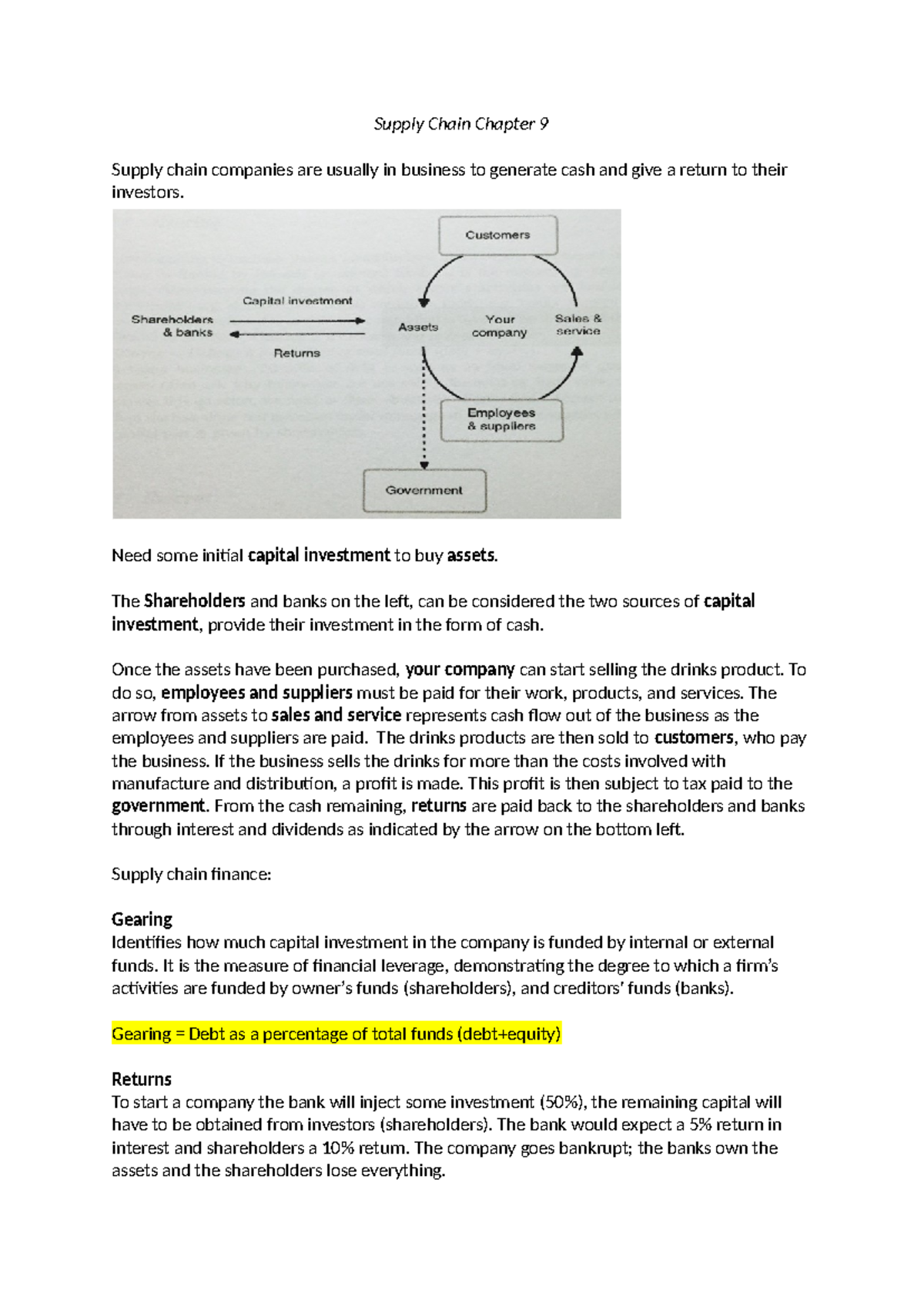 Supply Chain Management: Chapter 9 Summary and Key Concepts - Studeersnel
